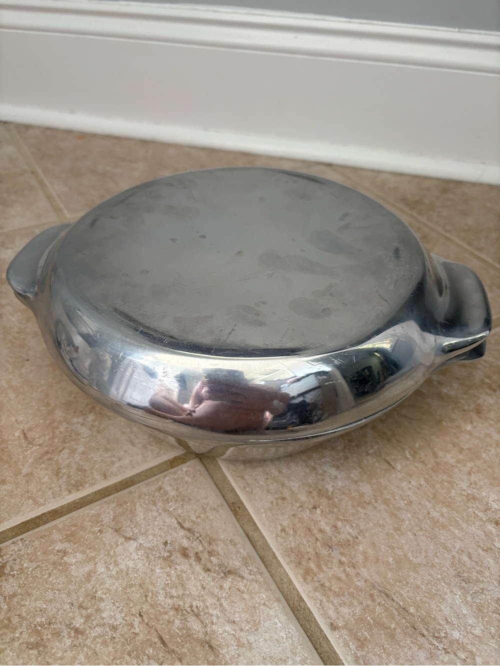 Nambe #20 Metal Heavy Aluminum Dutch Oven Roaster Casserole Pot  w Lid